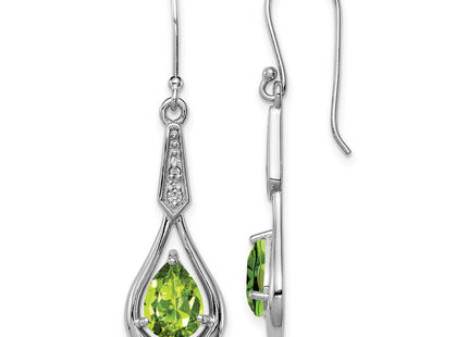 Sterling Silver Earrings Style QE12622PE - Classique Jewelry Inc.