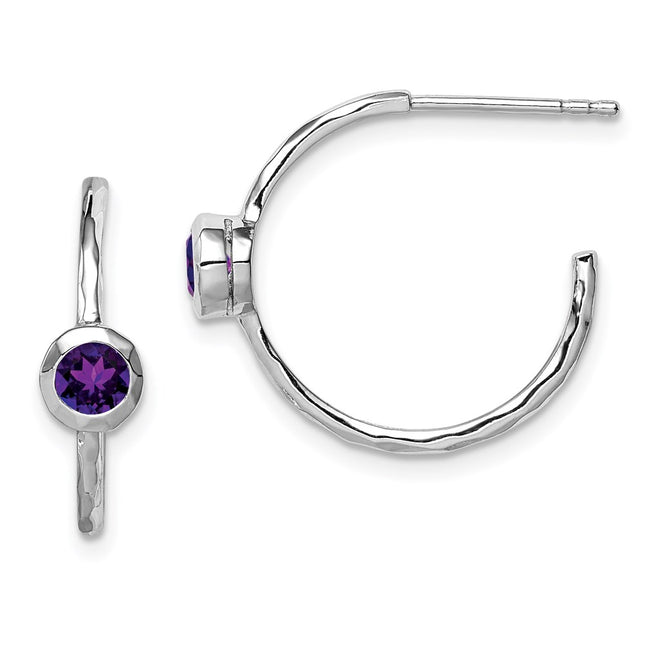 Sterling Silver Earrings Style QE12623AM - Classique Jewelry Inc.