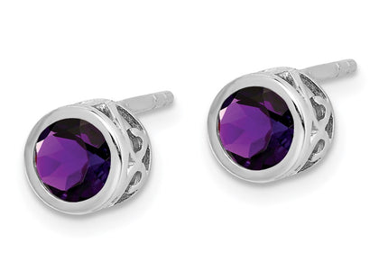 Sterling Silver Earrings Style QE12625AM - Classique Jewelry Inc.