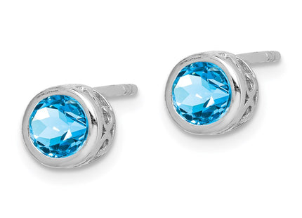 Sterling Silver Earrings Style QE12625BT - Classique Jewelry Inc.