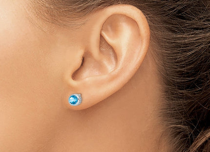 Sterling Silver Earrings Style QE12625BT - Classique Jewelry Inc.