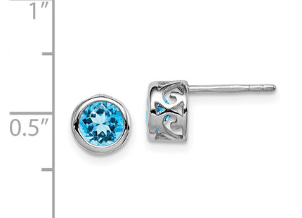 Sterling Silver Earrings Style QE12625BT - Classique Jewelry Inc.