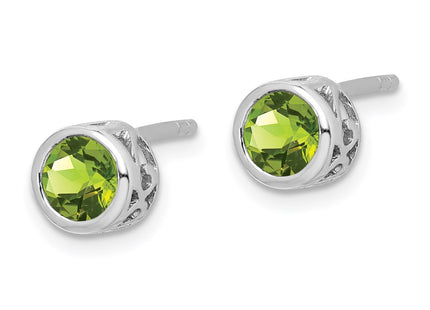 Sterling Silver Earrings Style QE12625PE - Classique Jewelry Inc.