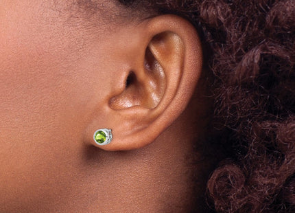 Sterling Silver Earrings Style QE12625PE - Classique Jewelry Inc.