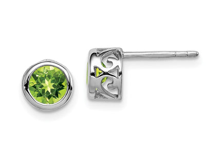 Sterling Silver Earrings Style QE12625PE - Classique Jewelry Inc.