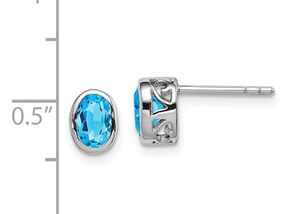 Sterling Silver Earrings Style QE12626BT - Classique Jewelry Inc.