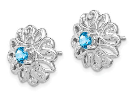 Sterling Silver Earrings Style QE12636BT - Classique Jewelry Inc.