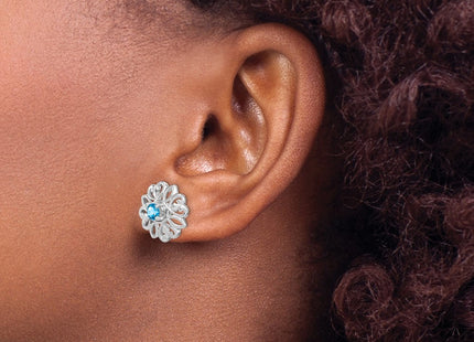 Sterling Silver Earrings Style QE12636BT - Classique Jewelry Inc.