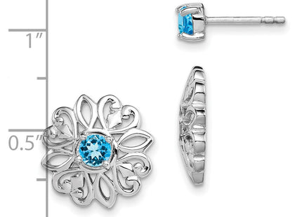 Sterling Silver Earrings Style QE12636BT - Classique Jewelry Inc.