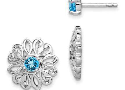 Sterling Silver Earrings Style QE12636BT - Classique Jewelry Inc.