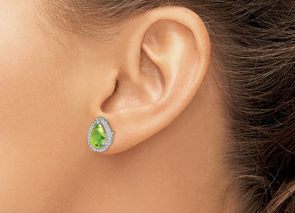 Sterling Silver Earrings Style QE12637AUG - Classique Jewelry Inc.