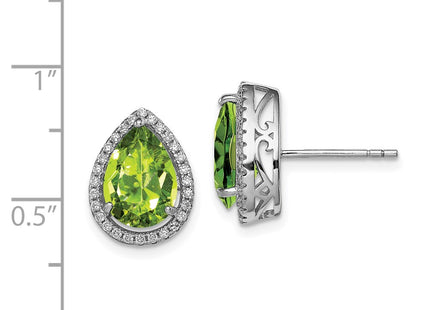Sterling Silver Earrings Style QE12637AUG - Classique Jewelry Inc.
