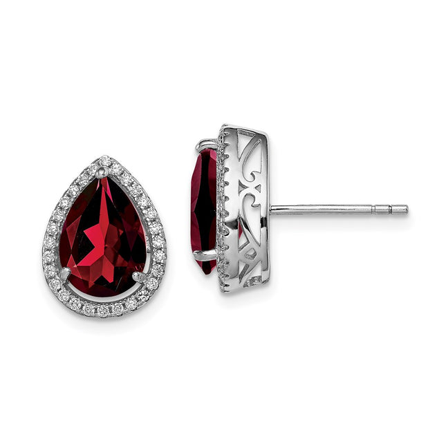 Sterling Silver Earrings Style QE12637JAN - Classique Jewelry Inc.