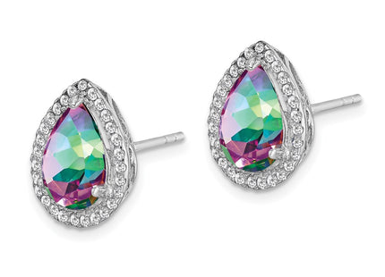 Sterling Silver Earrings Style QE12637JUN - Classique Jewelry Inc.