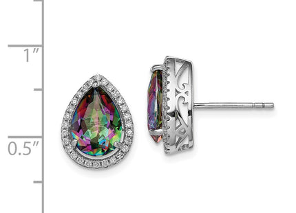 Sterling Silver Earrings Style QE12637JUN - Classique Jewelry Inc.