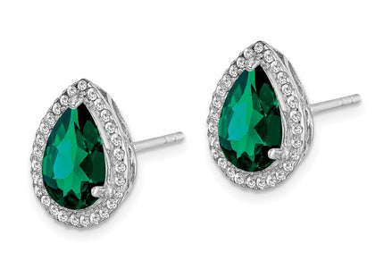 Sterling Silver Earrings Style QE12637MAY - Classique Jewelry Inc.