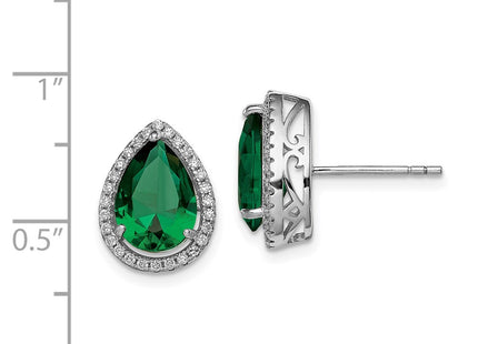 Sterling Silver Earrings Style QE12637MAY - Classique Jewelry Inc.