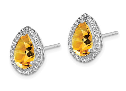Sterling Silver Earrings Style QE12637NOV - Classique Jewelry Inc.