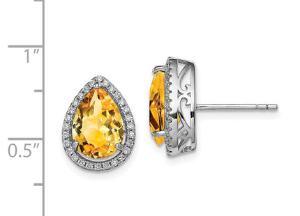 Sterling Silver Earrings Style QE12637NOV - Classique Jewelry Inc.