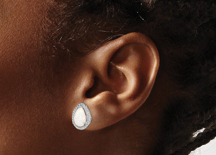 Sterling Silver Earrings Style QE12637OCT - Classique Jewelry Inc.