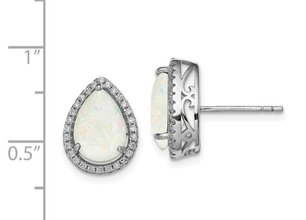 Sterling Silver Earrings Style QE12637OCT - Classique Jewelry Inc.
