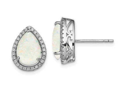 Sterling Silver Earrings Style QE12637OCT - Classique Jewelry Inc.