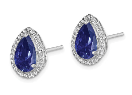 Sterling Silver Earrings Style QE12637SEP - Classique Jewelry Inc.