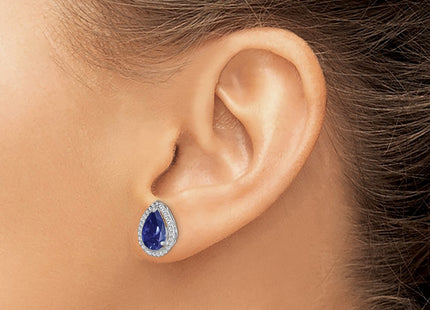 Sterling Silver Earrings Style QE12637SEP - Classique Jewelry Inc.