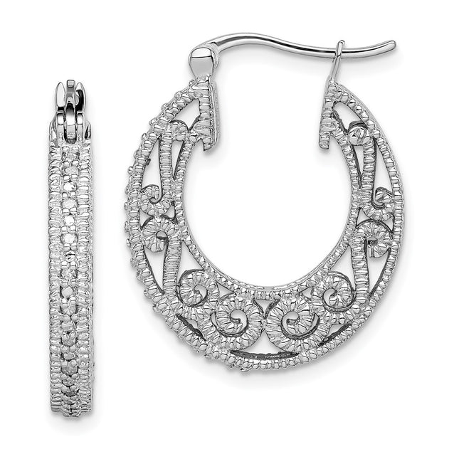 Sterling Silver Earrings Style QE12644 - Classique Jewelry Inc.
