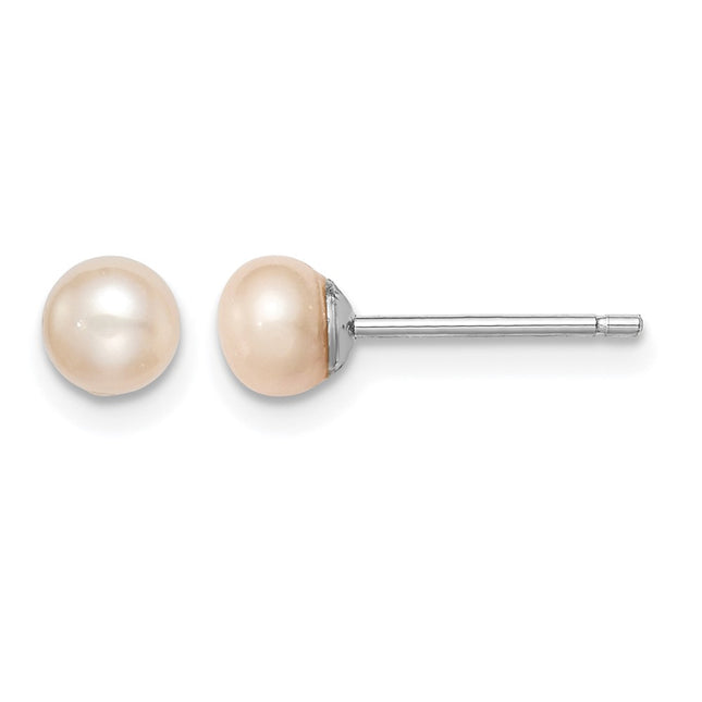 Sterling silver pearl earrings