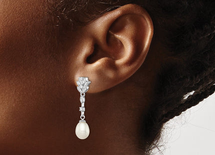 Sterling Silver Earrings Style QE12744 - Classique Jewelry Inc.