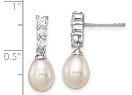 Sterling Silver Earrings Style QE12747 - Classique Jewelry Inc.