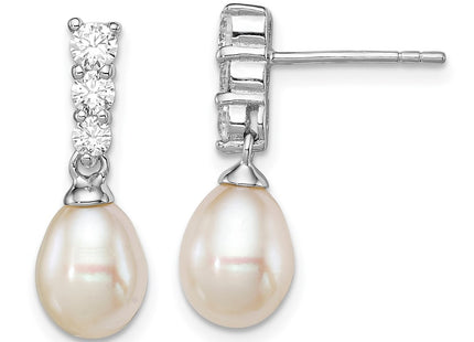 Sterling Silver Earrings Style QE12747 - Classique Jewelry Inc.