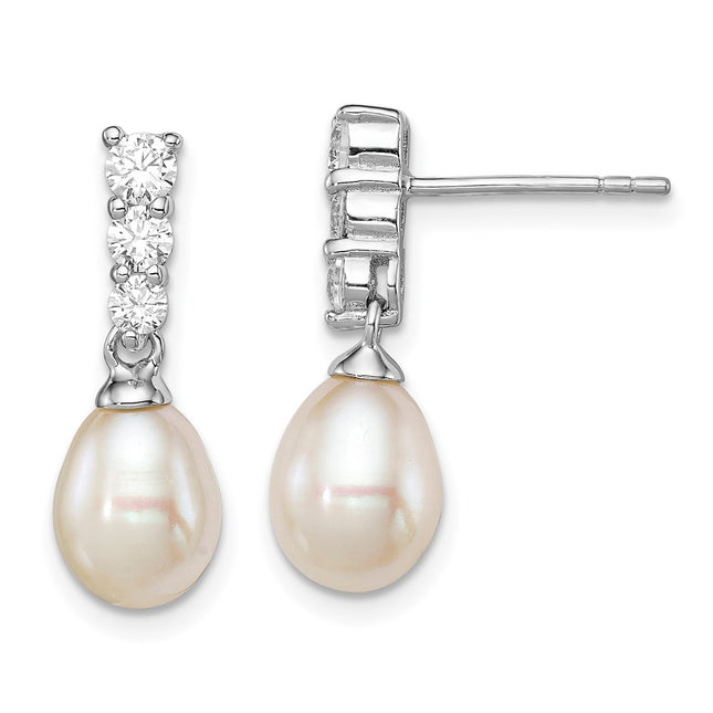 Sterling Silver Earrings Style QE12747 - Classique Jewelry Inc.