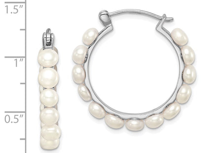 Sterling Silver Earrings Style QE12753 - Classique Jewelry Inc.