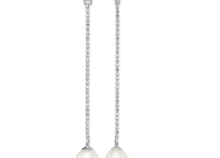 Sterling silver pearl drop earrings