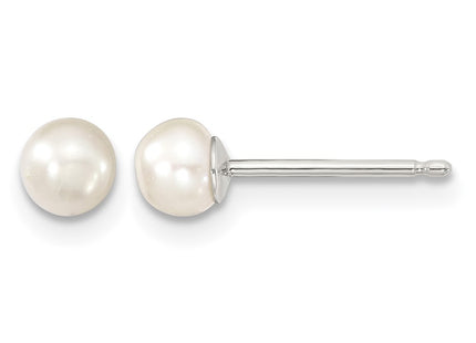Sterling silver pearl earrings