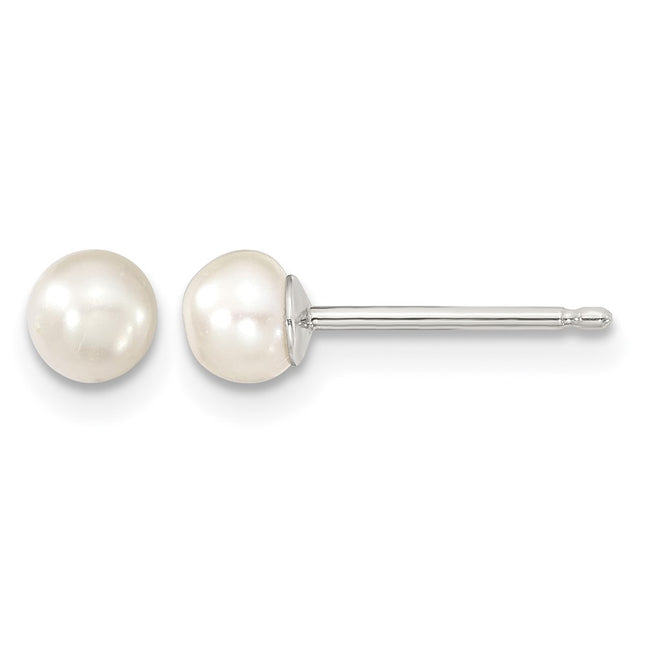 Sterling silver pearl earrings