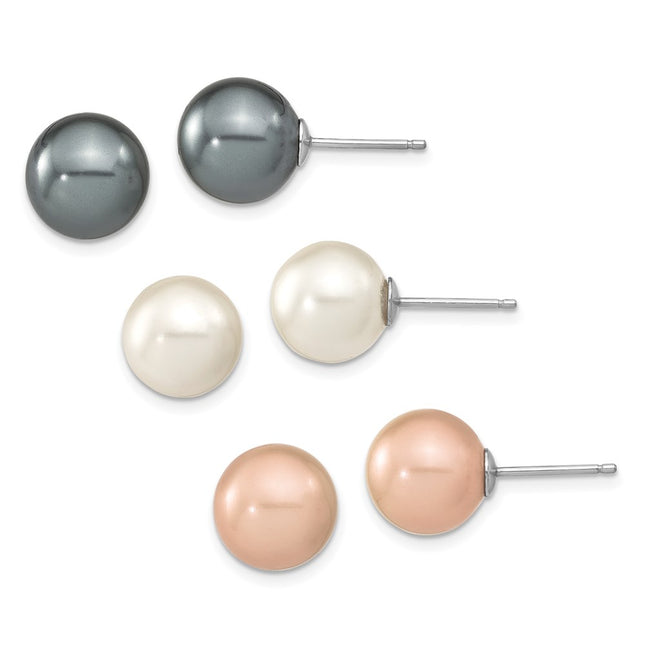 Sterling Silver Earrings Style QE12882SET - Classique Jewelry Inc.