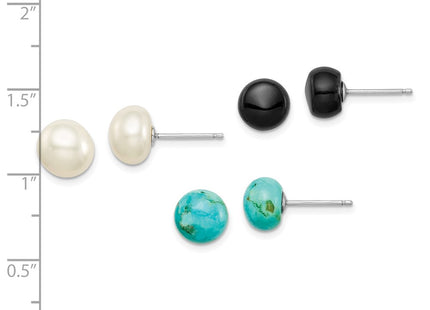 Sterling Silver Jewelry Style QE12883SET - Classique Jewelry Inc.