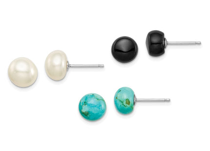 Sterling Silver Jewelry Style QE12883SET - Classique Jewelry Inc.
