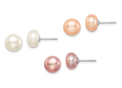 Sterling Silver Earrings Style QE12884SET - Classique Jewelry Inc.