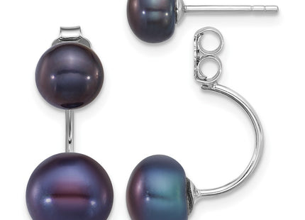 Sterling Silver Earrings Style QE12888WB - Classique Jewelry Inc.