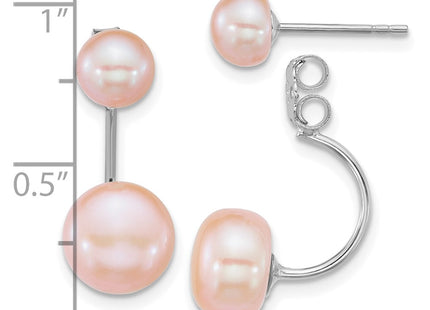 Sterling Silver Earrings Style QE12888WP - Classique Jewelry Inc.