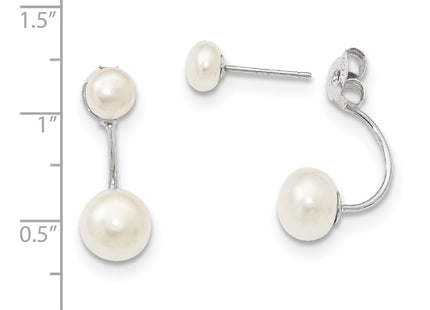 Sterling Silver Earrings Style QE12888WW - Classique Jewelry Inc.