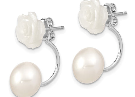 Sterling Silver Earrings Style QE12900WW - Classique Jewelry Inc.