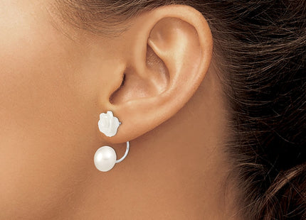 Sterling Silver Earrings Style QE12900WW - Classique Jewelry Inc.