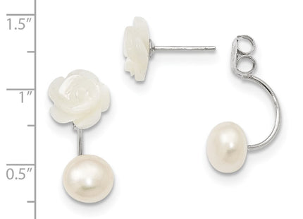 Sterling Silver Earrings Style QE12900WW - Classique Jewelry Inc.