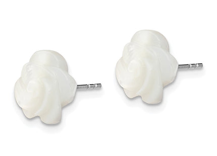 Sterling Silver Earrings Style QE12901W - Classique Jewelry Inc.