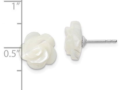 Sterling Silver Earrings Style QE12901W - Classique Jewelry Inc.